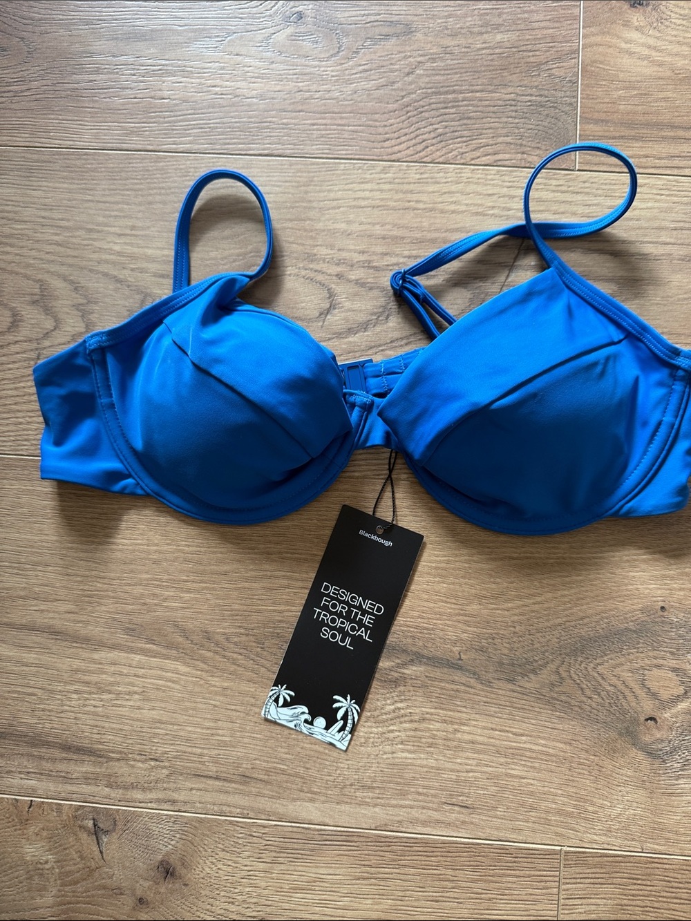 Blackbough Bright Blue Underwire Bikini Top